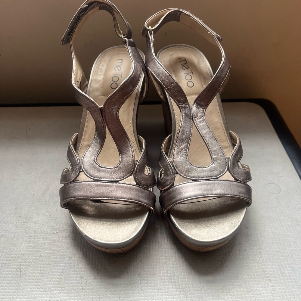 Me Too Alanna Bronze Women's Wedge Shoes